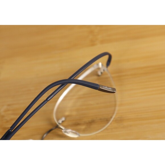 Silhouette Titan 5523 70 6660 Eyeglasses 54-19-155 Gunmetal/Blue FRAMES ONLY - Picture 7 of 8